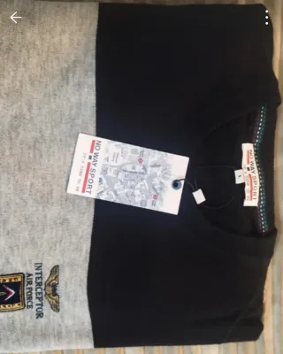 Maglione Aeronautica Militare uomo grigio/nero