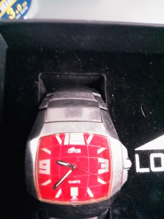Reloj Lotus Hombre Rojo y Plateado