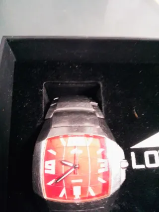 Reloj Lotus Hombre Rojo y Plateado