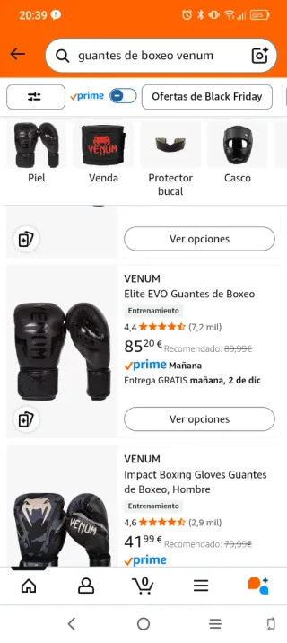 Guantes de boxeo a estrenar *nuevos*