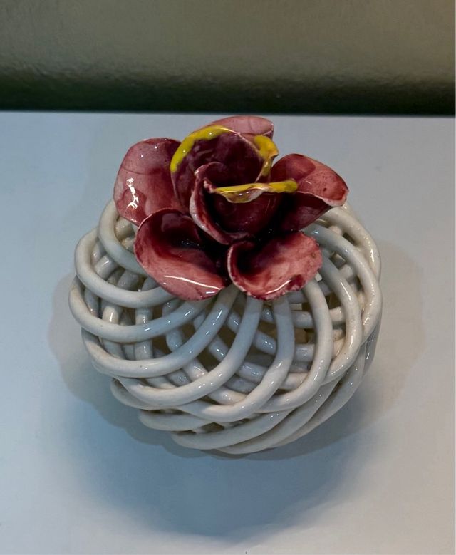 Caja Joyero De Cerámica Capodimonte