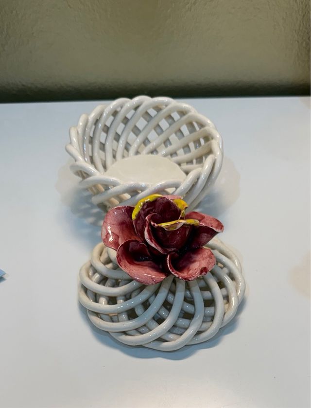 Caja Joyero De Cerámica Capodimonte