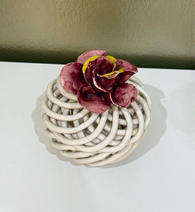 Caja Joyero De Cerámica Capodimonte