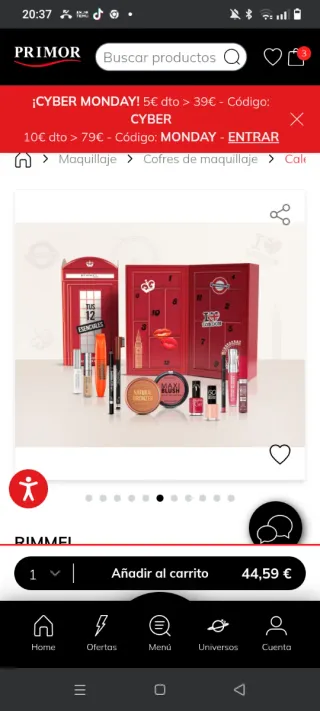 Calendario Adviento Rimmel Rojo