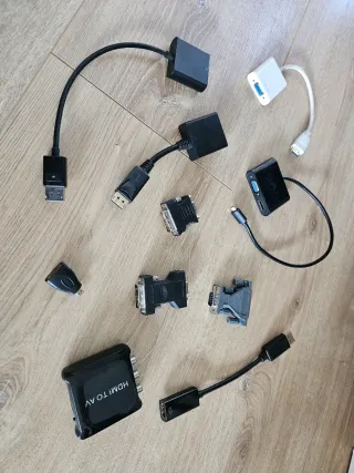 Adaptadores: HDMI a AV RCA, HDMI a Mini, VGA y DVI
