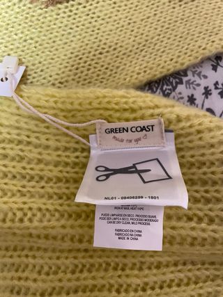 Bufanda Mujer Amarilla y Marrón