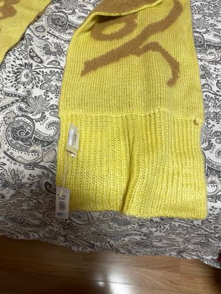 Bufanda Mujer Amarilla y Marrón