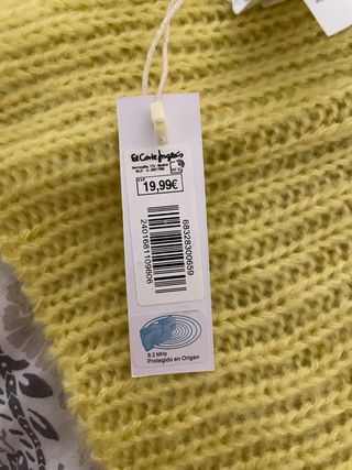 Bufanda Mujer Amarilla y Marrón