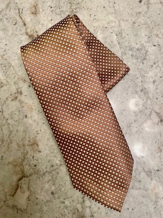 Corbata Beige y Marrón