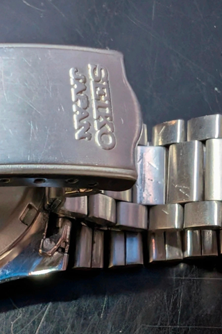 Seiko 5 Automatico Vintage Righe Oro Bianco