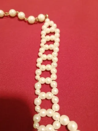 Gargantilla perlitas bisutería