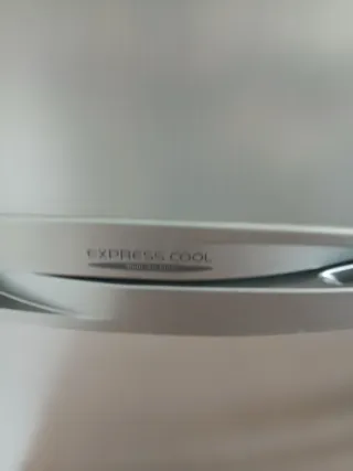 Nevera combi plateada