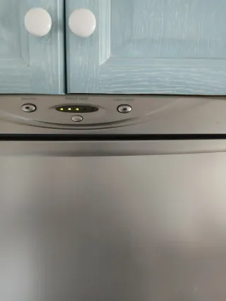 Nevera combi plateada