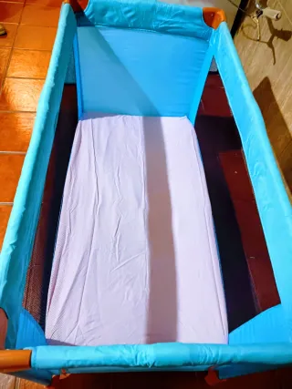 Cuna de viaje BRUN azul