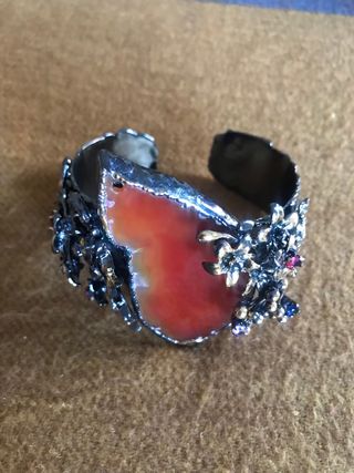 Pulsera Indú Piedra Natural Cornalina