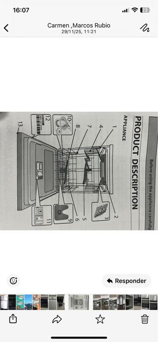 Lavavajillas Whirlpool WFC3C33PF Blanco