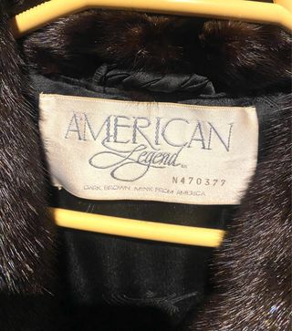 Abrigo tipo vison sintetico