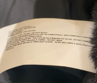 Abrigo tipo vison sintetico