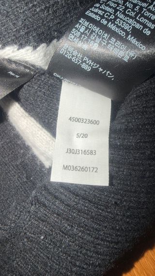 Maglione Calvin Klein Nero e Bianco