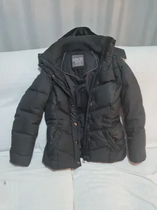 Chaqueta plumífero mujer negra