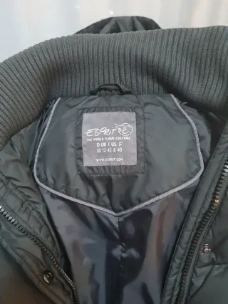 Chaqueta plumífero mujer negra