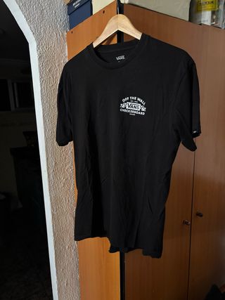 Camiseta Vans Negra Checkerboard