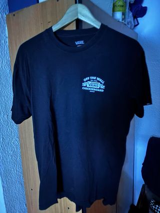 Camiseta Vans Negra Checkerboard