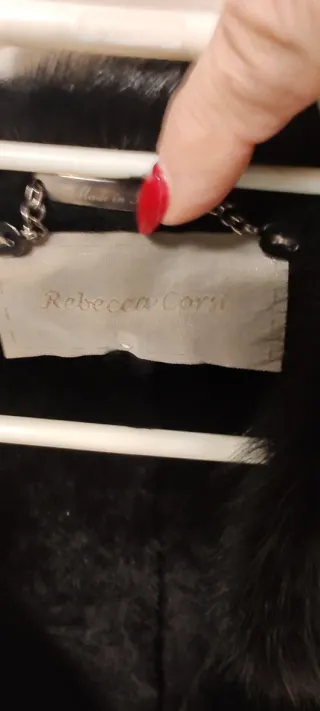 Chaleco piel Roberta Corsi negro