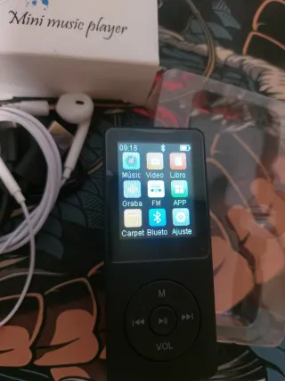 Reproductor MP3 Bluetooth Negro