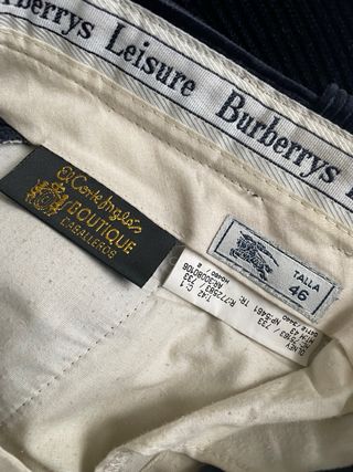 Pantalón pana Burberry marino