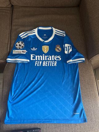 Camiseta Real Madrid Adidas Azul Talla L