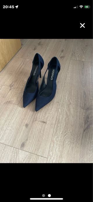 Zapatos de tacón Mango azul