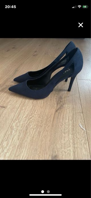 Zapatos de tacón Mango azul