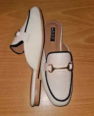 Zapatos Mocasines Beige Talla 39