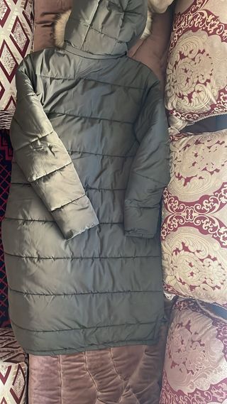 Abrigo largo acolchado mujer