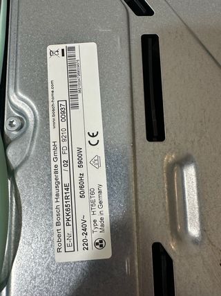 Placa vitrocerámica Bosch