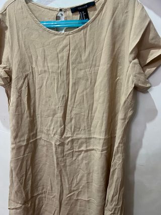 Vestido beige  Talla XS