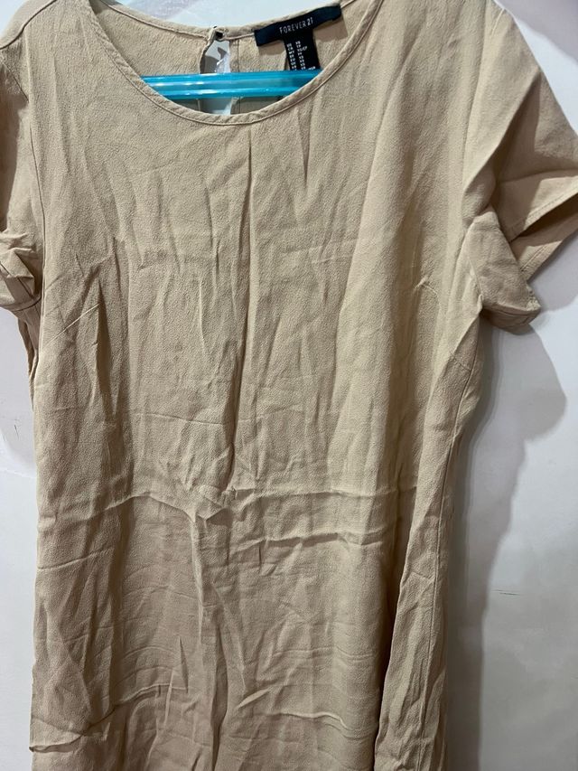 Vestido beige Talla XS