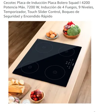 Placa Inducción Cecotec Bolero. A ESTRENAR