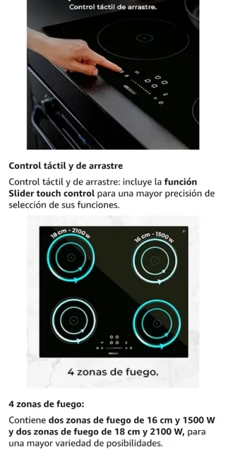 Placa Inducción Cecotec Bolero. A ESTRENAR