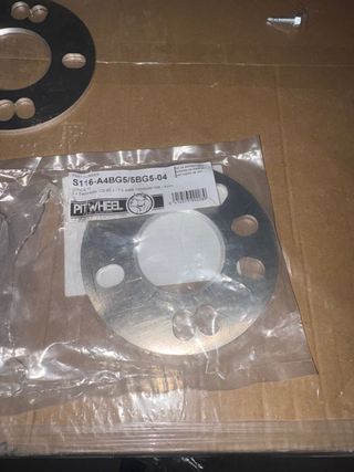 Separadores Llantas Pitwheel 5x108 de aluminio