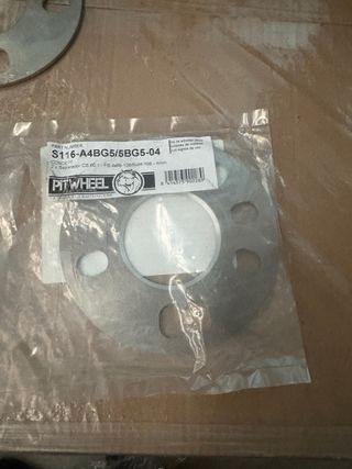 Separadores Llantas Pitwheel 5x108 de aluminio