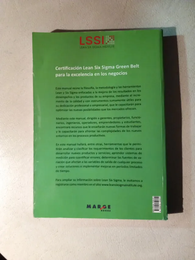 Certificación Lean Six Sigma Green Belt para la...