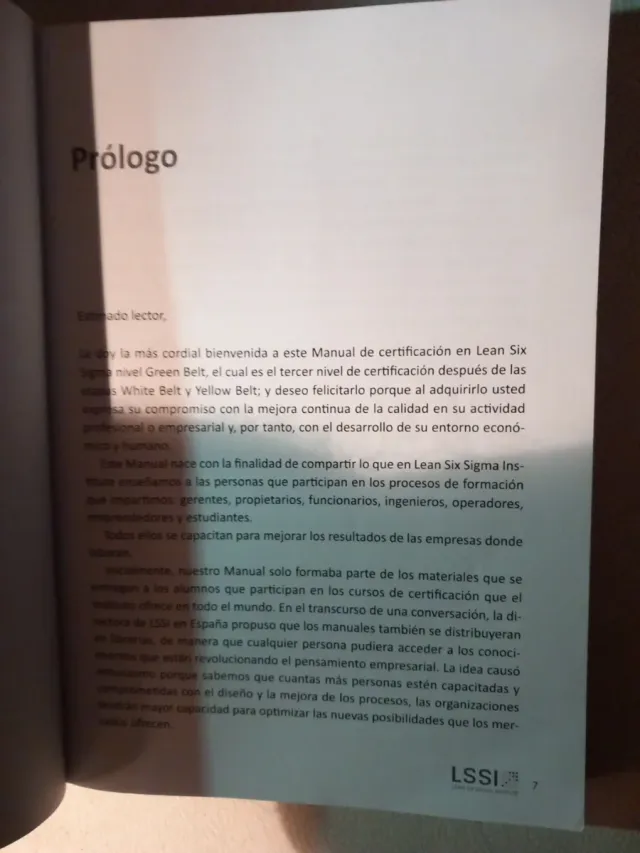 Certificación Lean Six Sigma Green Belt para la...