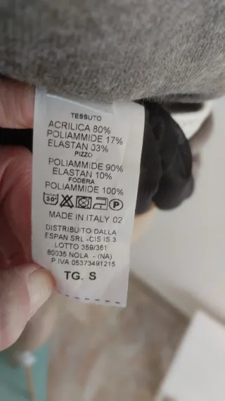 Abito donna pizzo marrone taglia S