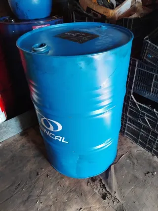 Bidón metálico azul 200L vacío