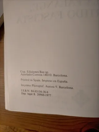 La Falange. Partido fascista.