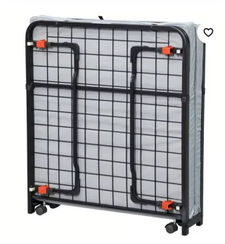 Cama Plegable NORRUDDEN Negra