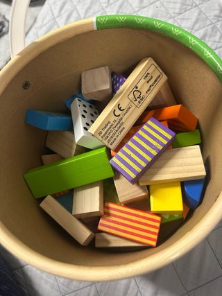 Mattoncini in legno per costruire