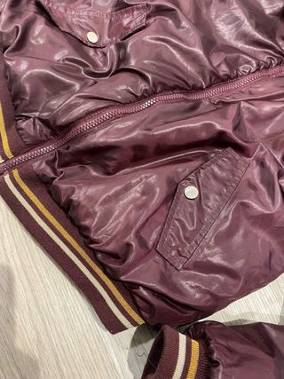 Cazadora Mayoral Morada con Cuello Peludo